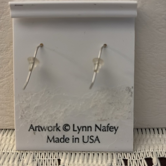 New, rare, Morningflower Color Collection earrings. Artwork by Lynn Nafey - Picture 2 of 3